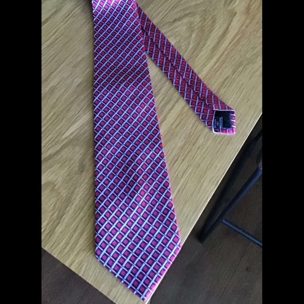 Vintage Silk XXL Geometric Print Tie